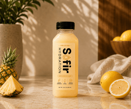 Safir Hydration Piña Colada organic hydration drink bottle with creatine monohydrate and raw organic honey